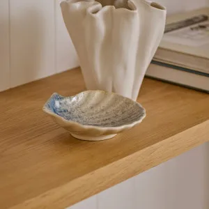Ceramic Scallop Blue Glazed Dish by Madras Link, a Plates for sale on Style Sourcebook