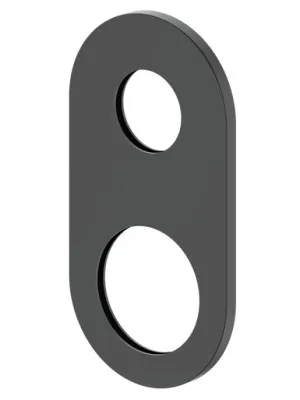 Ray 1 Wall Mixer With Diverter Wall Plate (Only) Oval 65mm In Black By Raymor by Raymor, a Bathroom Taps & Mixers for sale on Style Sourcebook