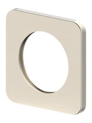 Ray 1 Wall Mixer Wall Plate (Only) Square 65mm In Brushed Nickel By Raymor by Raymor, a Bathroom Taps & Mixers for sale on Style Sourcebook