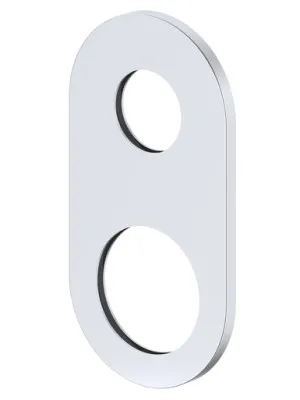 Ray 1 Wall Mixer With Diverter Wall Plate (Only) Oval 65mm Chrome In Chrome Finish By Raymor by Raymor, a Bathroom Taps & Mixers for sale on Style Sourcebook