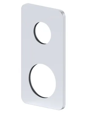 Ray 1 Wall Mixer With Diverter Wall Plate (Only) Rectangle 65mm Chrome In Chrome Finish By Raymor by Raymor, a Bathroom Taps & Mixers for sale on Style Sourcebook