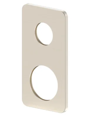 Ray 1 Wall Mixer With Diverter Wall Plate (Only) Rectangle 65mm In Brushed Nickel By Raymor by Raymor, a Bathroom Taps & Mixers for sale on Style Sourcebook