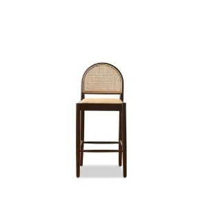 Mateo Curved Rattan Bar Stool - Walnut - Mocka by Mocka., a Stools for sale on Style Sourcebook