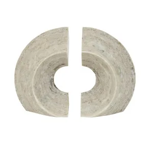 Rufus Vault Set of 2 Bookends - Oat Marble by GlobeWest, a Statues & Ornaments for sale on Style Sourcebook