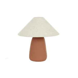 Lorne Pebble Small Table Lamp - Terracotta - Oat by GlobeWest, a Table & Bedside Lamps for sale on Style Sourcebook