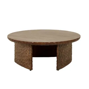 Andes Round Coffee Table - Mocha Oak by GlobeWest, a Coffee Table for sale on Style Sourcebook
