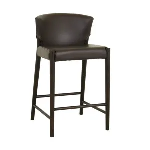 Ronda Barstool - Cigar Leather - Bison Oak by GlobeWest, a Bar Stools for sale on Style Sourcebook