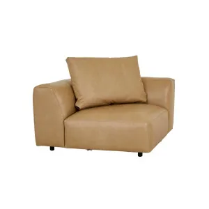 Tolv Peal Rounded Ottoman with Fixed Covers - Arena Leather by Tolv, a Sofas for sale on Style Sourcebook