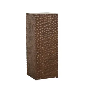Andes Block Plinth - Mocha Oak by GlobeWest, a Statues & Ornaments for sale on Style Sourcebook