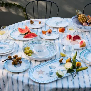La Mer Melamine Chip Dip Platter 33X32X5CM by Madras Link, a Platters & Serving Boards for sale on Style Sourcebook