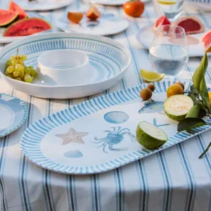 La Mer Melamine Oval Platter by Madras Link, a Salad Bowls & Servers for sale on Style Sourcebook