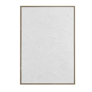 Muse Lucia Shell Textured Small Framed Canvas Wall Art White S by Muse, a Wall Hangings & Decor for sale on Style Sourcebook