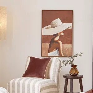 Muse Josephine Framed Canvas Wall Art Rust by Muse, a Wall Hangings & Decor for sale on Style Sourcebook