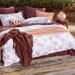 Habitat Halston Palm Quilt Cover Set Rust by Habitat, a Quilt Covers for sale on Style Sourcebook
