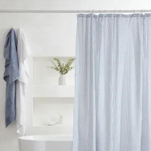 Pillow Talk Stripe Shower Curtain Light Blue by Pillow Talk, a Shower Curtains for sale on Style Sourcebook