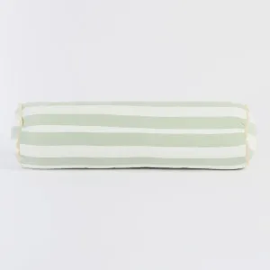 Habitat Elsie Striped Scallop Bolster Cushion Sage by Habitat, a Cushions, Decorative Pillows for sale on Style Sourcebook