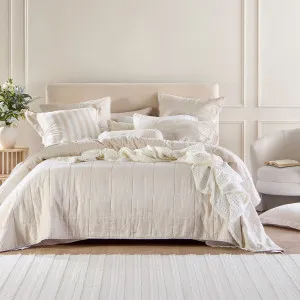 Muse Washed Linen Coverlet Set Stone by Muse, a Quilts & Bedspreads for sale on Style Sourcebook