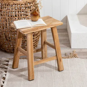 Muse Ward Recycled Teak Stool Natural by Muse, a Stools for sale on Style Sourcebook