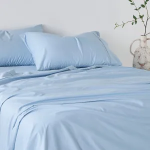 Habitat Vintage 250Tc Washed Cotton Sheet Set Light Blue by Habitat, a Sheets for sale on Style Sourcebook
