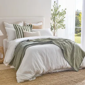 Muse 4 Layer Cotton Gauze Blanket Green by Muse, a Blankets & Throws for sale on Style Sourcebook