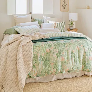 Habitat Amaris Floral Quilt Cover Set Green by Habitat, a Quilt Covers for sale on Style Sourcebook