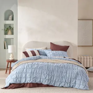 Pillow Talk Montez Marshmallow Comforter Set Light Blue by Pillow Talk, a Quilts & Bedspreads for sale on Style Sourcebook