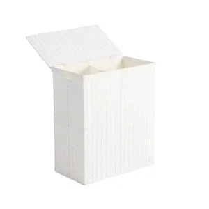Habitat Harbour Divided Laundry Hamper White by Habitat, a Laundry Bags & Baskets for sale on Style Sourcebook