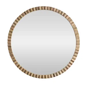 Muse Oliver Round Mirror Natural by Muse, a Mirrors for sale on Style Sourcebook