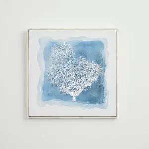 Muse Azure Coral Textured Wall Art Blue Print Ii by Muse, a Wall Hangings & Decor for sale on Style Sourcebook