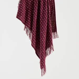 Habitat Dottie Stripe Super Soft Throw Berry by Habitat, a Throws for sale on Style Sourcebook