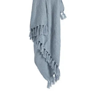 Habitat Bentley Throw Light Blue by Habitat, a Throws for sale on Style Sourcebook