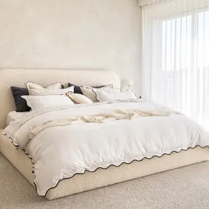 Habitat Harper Scallop Quilt Cover Set White by Habitat, a Quilt Covers for sale on Style Sourcebook