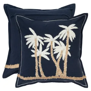 Muse Barbados Feather Cushion Navy by Muse, a Cushions, Decorative Pillows for sale on Style Sourcebook