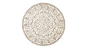 Habitat Moroc Round Floor Rug Natural / White by Habitat, a Contemporary Rugs for sale on Style Sourcebook