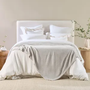 Pillow Talk Cloud Touch 300Gsm Microfibre Blanket Grey by Pillow Talk, a Blankets & Throws for sale on Style Sourcebook