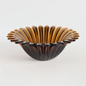 Muse Florence Glass Decorative Bowl Amber by Muse, a Bowls for sale on Style Sourcebook