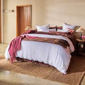 Habitat Raye Stripe Quilt Cover Set White by Habitat, a Quilt Covers for sale on Style Sourcebook