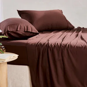 Habitat 400 Thread Count Bamboo Cotton Sheet Set Chocolate by Habitat, a Sheets for sale on Style Sourcebook