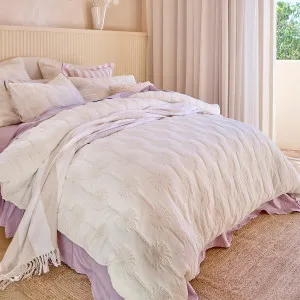Habitat Sianna Palm Quilt Cover Set Off White by Habitat, a Quilt Covers for sale on Style Sourcebook