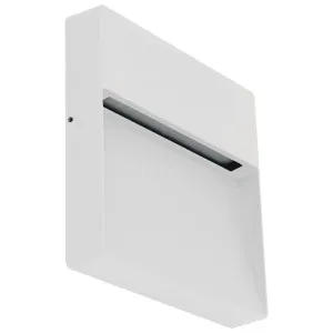 Domus Zeke Pro 5 24V Modern Square Outdoor Surface Mounted LED Wall/Step Light - White by Domus, a Outdoor Lighting for sale on Style Sourcebook