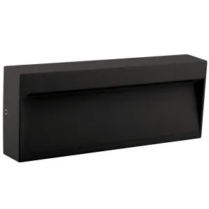 Domus Zeke Pro 8 240V Modern Rectangle Outdoor Surface Mounted LED Wall/Step Light - Black by Domus, a Outdoor Lighting for sale on Style Sourcebook