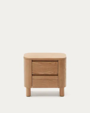 Salaya bedside table ash plywood FSC Mix Credit, 55 cm x 50 cm by null, a Bedside Tables for sale on Style Sourcebook