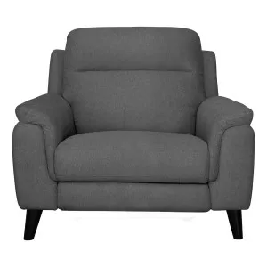 Forbes Fixed Armchair in Mars Charcoal by OZ Design, a Chairs for sale on Style Sourcebook