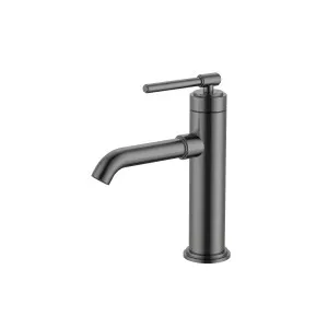Manhattan Basin Mixer Brushed Gun Metal by Haus25, a Bathroom Taps & Mixers for sale on Style Sourcebook