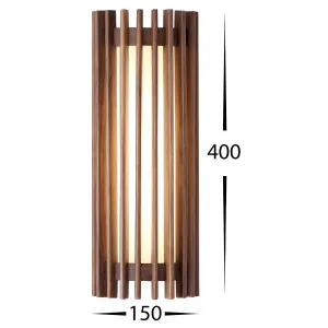 Havit Orech Sculptural Walnut Timber LED Wall Light - Walnut by Havit, a Wall Lighting for sale on Style Sourcebook
