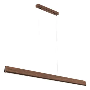 Havit Opex 1200mm Slimline Timber Linear LED Pendant - Walnut by Havit, a Lighting for sale on Style Sourcebook
