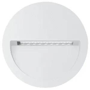 Domus Zac Pro 5 24V Round LED Outdoor Recessed Wall/Step Light - White by Domus, a Wall Lighting for sale on Style Sourcebook