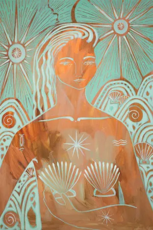 Amazonite Mermaid by Gioia Wall Art, a Prints for sale on Style Sourcebook