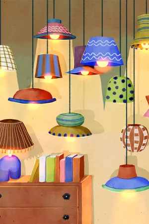 Lamp Shop by Gioia Wall Art, a Prints for sale on Style Sourcebook