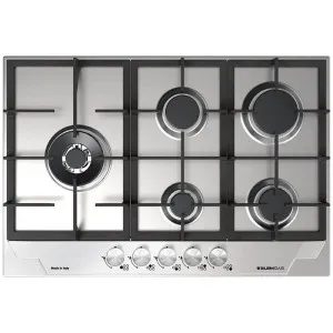 Glem Gas 75cm Stainless Steel Natural Gas Cooktop GTD75AU by Glem Gas, a Cooktops for sale on Style Sourcebook